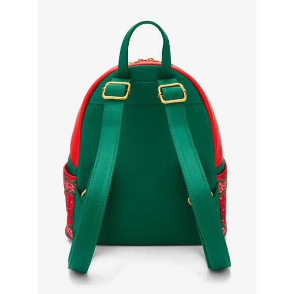 Loungefly Disney Lilo & Stitch Christmas Holiday Hot Cococa Mini Backpack - Picture 2 of 3